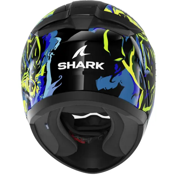 Capacete Shark Ridill 2 Raging Beast INM KBG - Preto/Azul/Verde