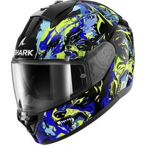 Imagem 1 de Capacete Shark Ridill 2 Raging Beast INM KBG - Preto/Azul/Verde