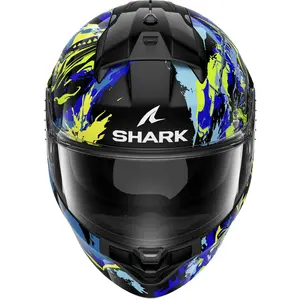 Imagem 3 de Capacete Shark Ridill 2 Raging Beast INM KBG - Preto/Azul/Verde