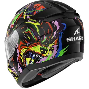 Imagem 4 de Capacete Shark Ridill 2 Raging Beast INM KVY - Preto/Roxo/Amarelo