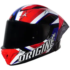 Imagem 3 de Capacete Origine Pista American Flag - Vermelho/Preto/Azul