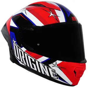 Imagem 4 de Capacete Origine Pista American Flag - Vermelho/Preto/Azul