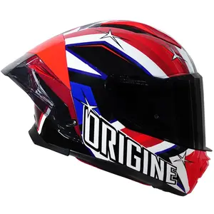 Imagem 2 de Capacete Origine Pista American Flag - Vermelho/Preto/Azul