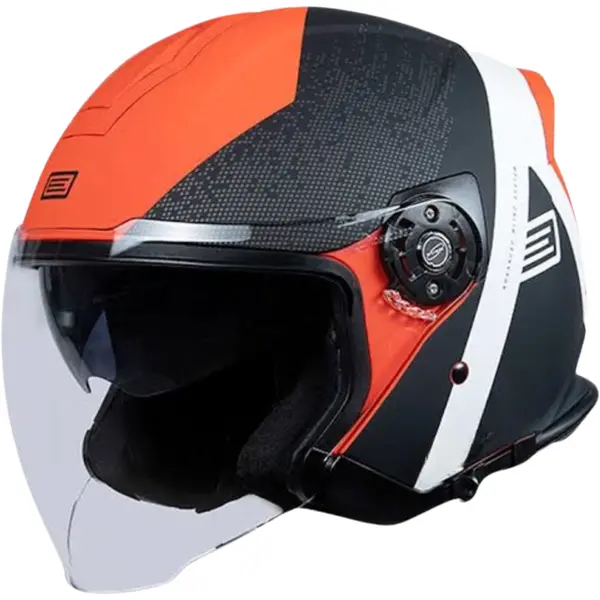 Imagem 1 de Capacete Origine Palio 2.0 Hyper - Preto/Vermelho Fluor Fosco