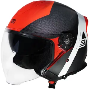 Imagem 2 de Capacete Origine Palio 2.0 Hyper - Preto/Vermelho Fluor Fosco
