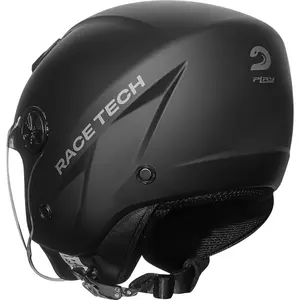 Imagem 7 de Capacete Race Tech Play Monocolor - Preto Fosco (Aberto)