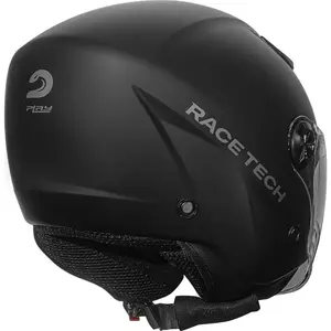 Imagem 8 de Capacete Race Tech Play Monocolor - Preto Fosco (Aberto)