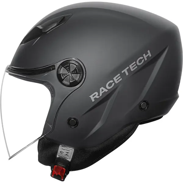 Imagem 1 de Capacete Race Tech Play Monocolor - Cinza Titânio Fosco (Aberto)