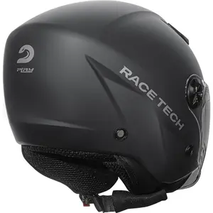 Imagem 2 de Capacete Race Tech Play Monocolor - Cinza Titânio Fosco (Aberto)