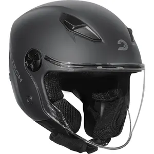 Imagem 3 de Capacete Race Tech Play Monocolor - Cinza Titânio Fosco (Aberto)