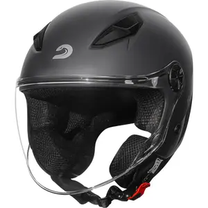 Imagem 4 de Capacete Race Tech Play Monocolor - Cinza Titânio Fosco (Aberto)