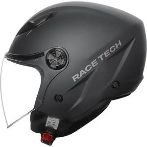 Capacete Race Tech Play Monocolor - Cinza Titânio Fosco (Aberto)