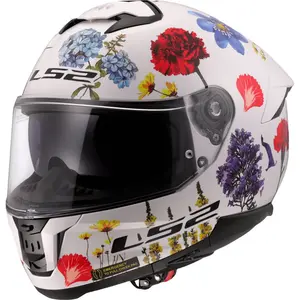 Imagem 3 de Capacete LS2 Stream 2 Flowers - Branco