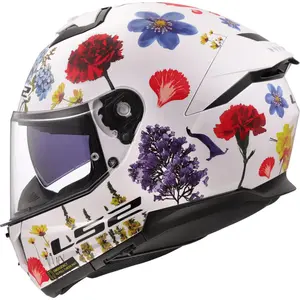 Capacete LS2 Stream 2 Flowers - Branco
