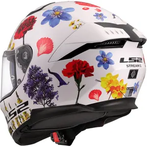 Imagem 5 de Capacete LS2 Stream 2 Flowers - Branco