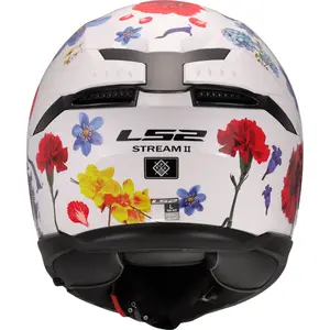 Imagem 8 de Capacete LS2 Stream 2 Flowers - Branco