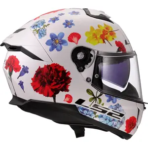 Imagem 2 de Capacete LS2 Stream 2 Flowers - Branco