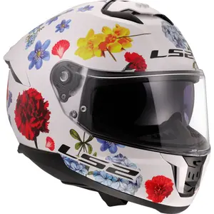 Imagem 4 de Capacete LS2 Stream 2 Flowers - Branco