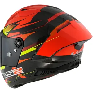 Imagem 5 de Capacete LS2 Thunder Carbon GP Fire - Vermelho/Preto