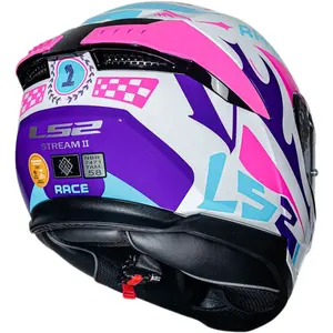 Imagem 6 de Capacete LS2 Stream 2 Race - Azul/Branco