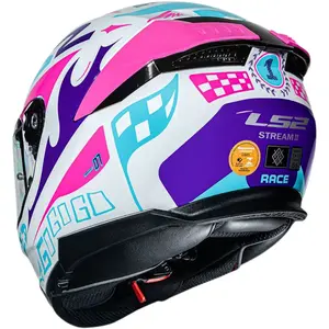 Imagem 5 de Capacete LS2 Stream 2 Race - Azul/Branco