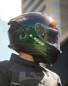 Imagem 10 de Capacete LS2 Stream 2 Chamaleon - Azul/Roxo/Verde