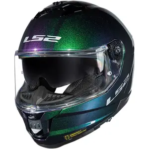 Imagem 3 de Capacete LS2 Stream 2 Chamaleon - Azul/Roxo/Verde