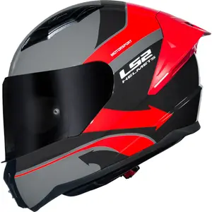 Capacete LS2 Vigo Vision - Cinza/Vermelho
