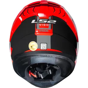 Imagem 10 de Capacete LS2 Vigo Vision - Cinza/Vermelho