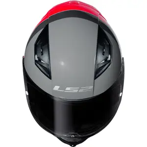Imagem 6 de Capacete LS2 Vigo Vision - Cinza/Vermelho