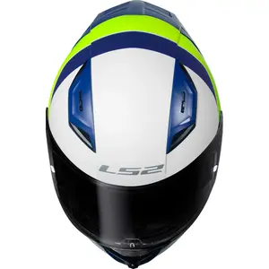 Imagem 5 de Capacete LS2 Vigo Vision - Branco/Azul/Amarelo Fosco