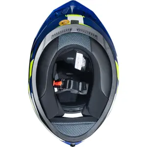 Imagem 6 de Capacete LS2 Vigo Vision - Branco/Azul/Amarelo Fosco
