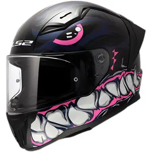 Imagem 2 de Capacete LS2 Vigo Sarbul - Preto/Rosa