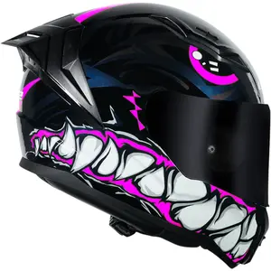 Imagem 4 de Capacete LS2 Vigo Sarbul - Preto/Rosa