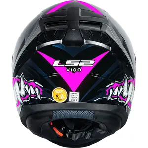 Imagem 10 de Capacete LS2 Vigo Sarbul - Preto/Rosa