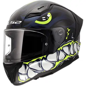 Imagem 2 de Capacete LS2 Vigo Sarbul - Preto/Amarelo/Azul