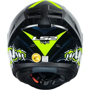 Imagem 11 de Capacete LS2 Vigo Sarbul - Preto/Amarelo/Azul
