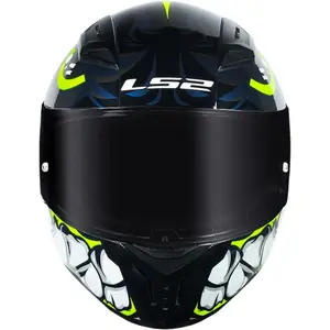 Imagem 7 de Capacete LS2 Vigo Sarbul - Preto/Amarelo/Azul