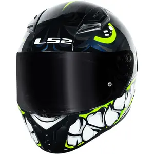 Imagem 4 de Capacete LS2 Vigo Sarbul - Preto/Amarelo/Azul