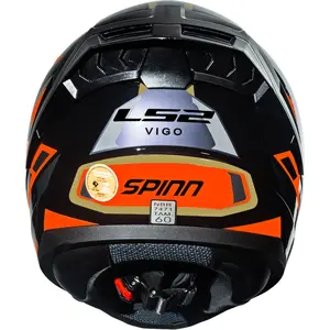 Imagem 10 de Capacete LS2 Vigo Spinn - Prata/Preto