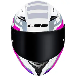 Imagem 3 de Capacete LS2 Vigo Spinn - Branco/Cinza/Rosa