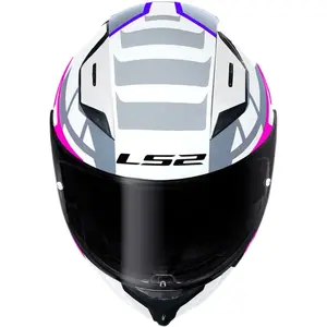 Imagem 4 de Capacete LS2 Vigo Spinn - Branco/Cinza/Rosa