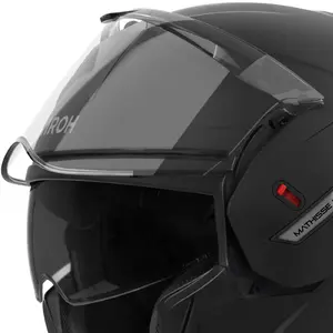 Imagem 6 de Capacete Airoh Mathisse Monocolor - Preto Fosco (Articulado)