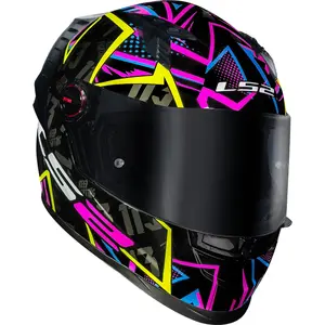 Imagem 5 de Capacete LS2 FF358 Pro Rafael Paschoalin - Preto/Roxo/Amarelo