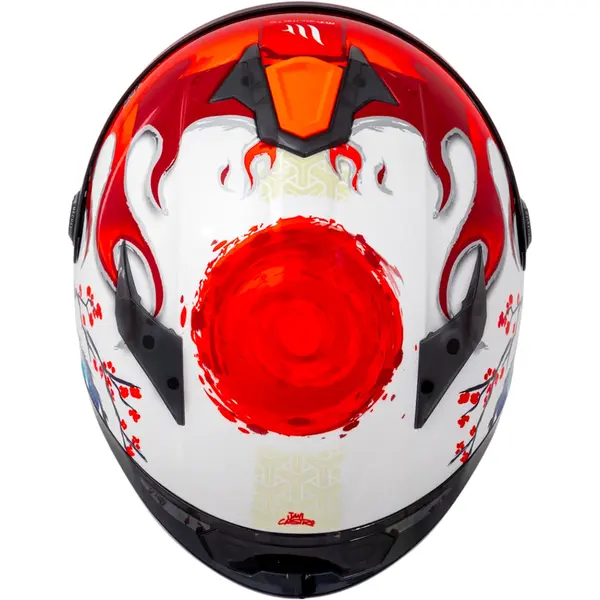 Capacete MT Targo S Yamanaka 2024 Japão A5 - Branco - Grid Motors