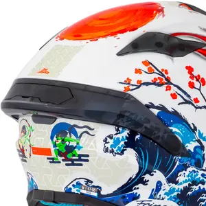 Imagem 4 de Capacete MT Targo S Yamanaka 2024 Japão A5 - Branco