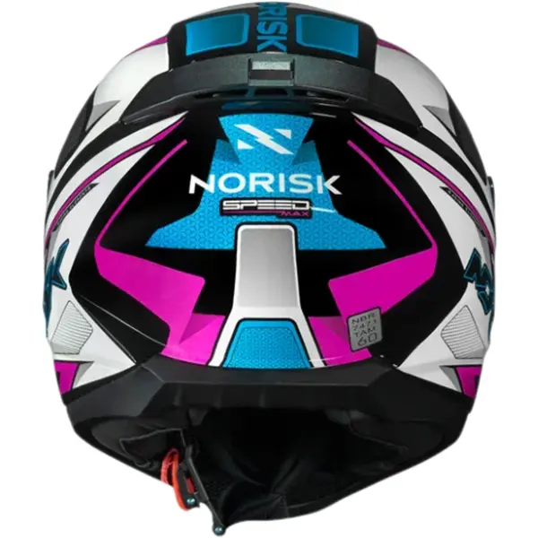 Capacete Norisk Razor Speedmax - Preto/Branco/Rosa - Grid Motors