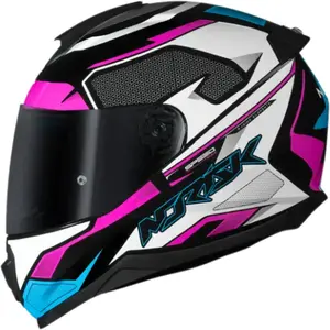 Capacete Norisk Razor Speedmax - Preto/Branco/Rosa