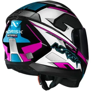 Imagem 7 de Capacete Norisk Razor Speedmax - Preto/Branco/Rosa