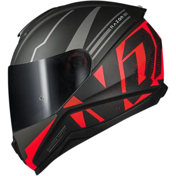 Imagem 1 de Capacete Norisk Razor Full - Preto/Vermelho Fosco
